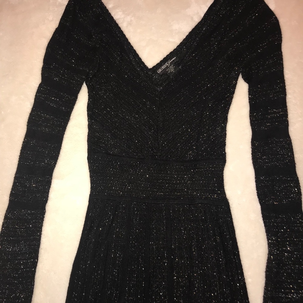 Guess Black Sparkly Dress